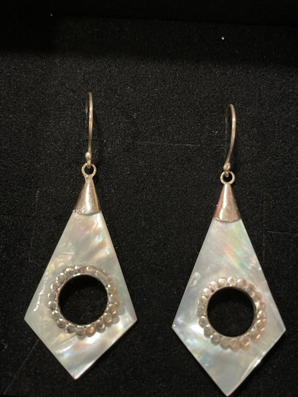 Mother of Pearl & Sterling Earrings